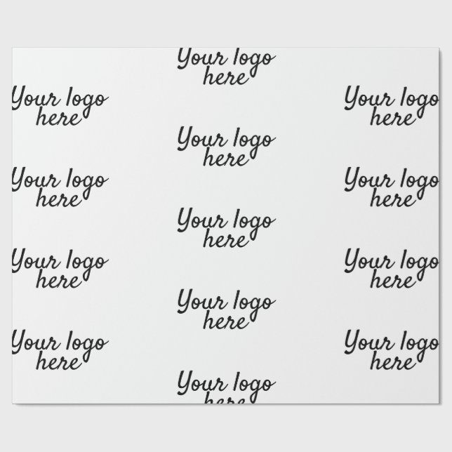Personalised Name Simple stylish Your logo here  Wrapping Paper (Flat)