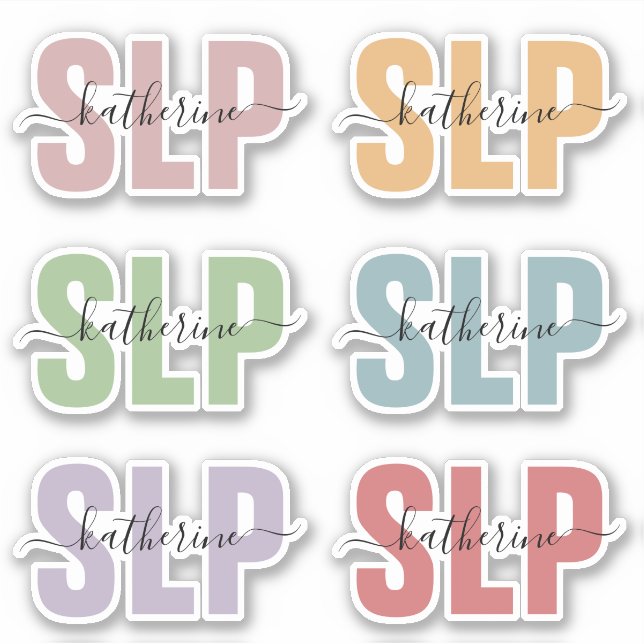 Personalised Name SLP Speech Pathologist Therapist (Front)