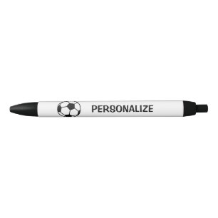 Personalised name soccer ball sports logo pens