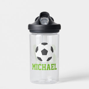 Personalised Name Soccer Jersey Water Bottle