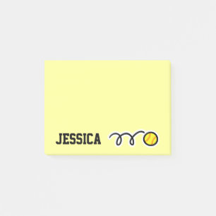 Personalised name softball Post-it® notes