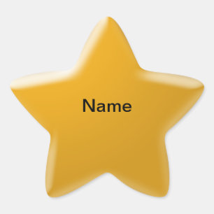 Personalised Name Star Sticker