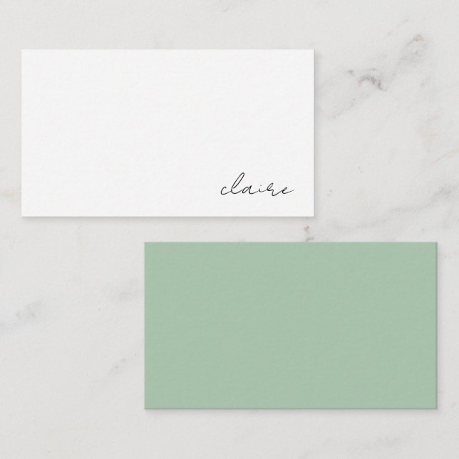 Personalised Name Stationery Enclosure Card (Front/Back)