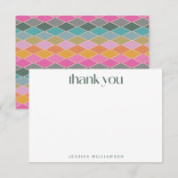 Personalised Name Stationery Modern Geometric