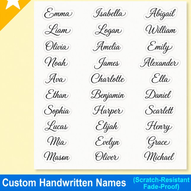 Personalised Name Sticker – Elegant Calligraphy Tr (name sticker
custom name
personalized sticker
calligraphy sticker
elegant name
script font
minimalis)