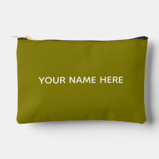 Personalised Name Stylish Modern Elegant Minimal Accessory Pouch
