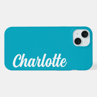 Personalised Name Stylish Modern Minimal Monogram iPhone 15 Plus Case