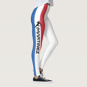 Personalised Name Supporting France Football Leggings