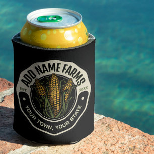 Personalised NAME Sweet Corn Garden Farm Farmer Can Cooler