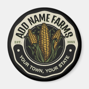 Personalised NAME Sweet Corn Garden Farm Farmer Magnet