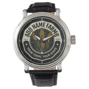 Personalised NAME Sweet Corn Garden Farm Farmer  Watch