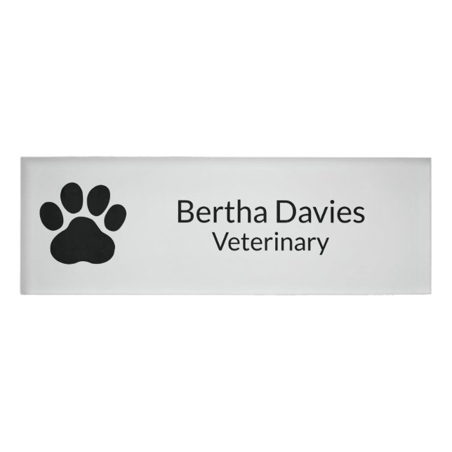 Personalised Name Tag Badge,Name Plate Tag,Badge  (Front)
