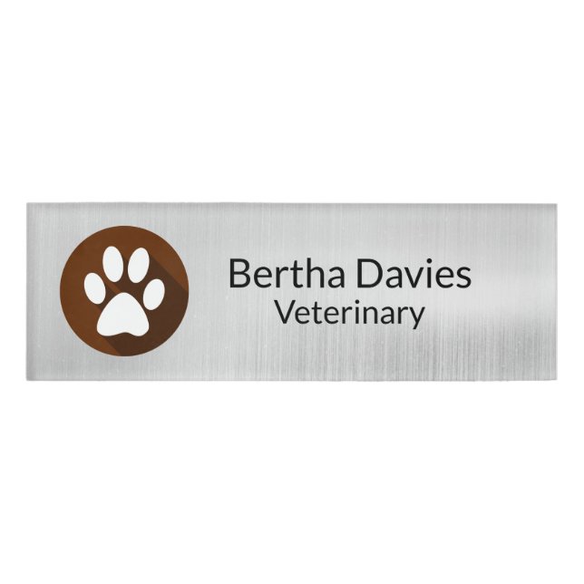 Personalised Name Tag Badge,Name Plate Tag,Badge  (Front)
