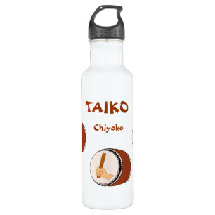 Personalised Name Taiko Drum Japanese Drummer 710 Ml Water Bottle