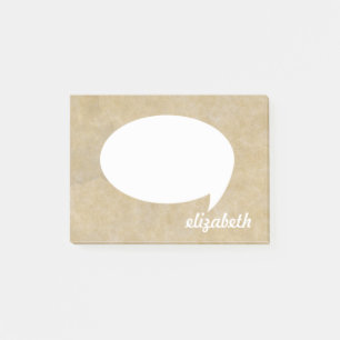 Personalised Name Talk Bubble Post-it Notes