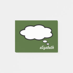  Personalised Name Talk Bubble Post-it Notes
