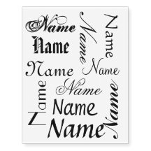 Personalised name tattoos by temporarytat