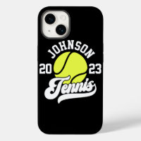 Personalised NAME Tennis Player Racket Ball Court