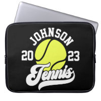 Personalised NAME Tennis Player Racket Ball Court