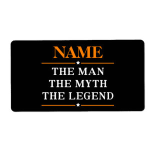 Personalised Name The Man The Myth The Legend