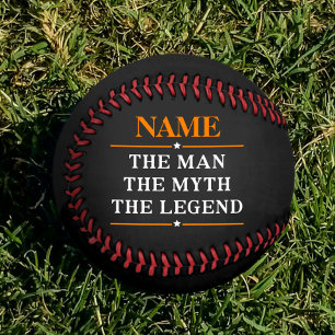 Personalised Name The Man The Myth The Legend Baseball