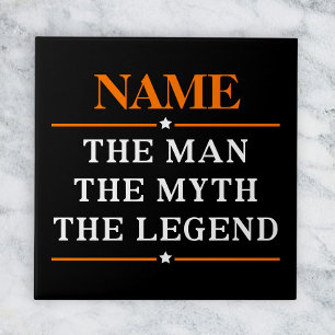 Personalised Name The Man The Myth The Legend Ceramic Tile