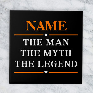 Personalised Name The Man The Myth The Legend Ceramic Tile