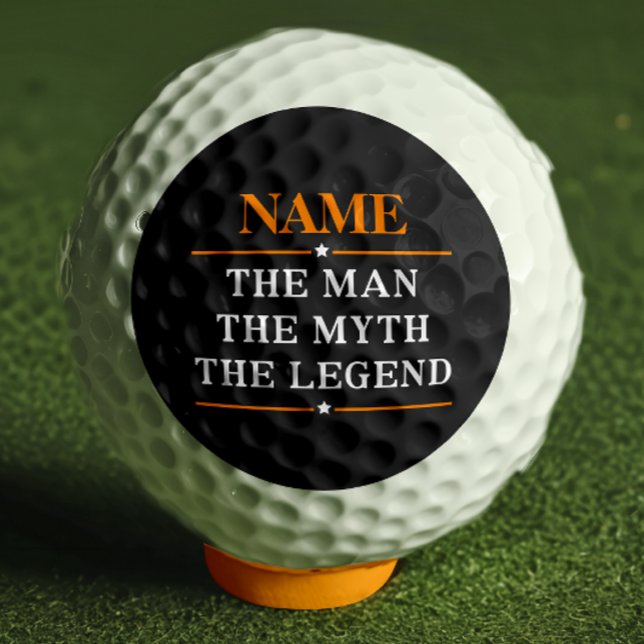 Personalised Name The Man The Myth The Legend Golf Balls (Creator Uploaded)