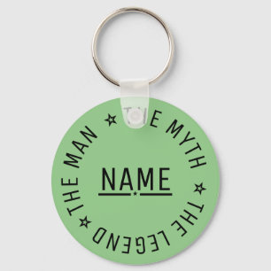Personalised Name The Man The Myth The Legend Key Ring