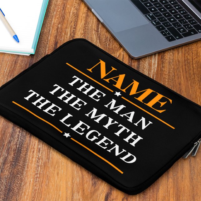 Personalised Name The Man The Myth The Legend Laptop Sleeve (Creator Uploaded)