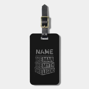 Personalised Name The Man The Myth The Legend Luggage Tag