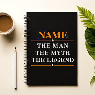 Personalised Name The Man The Myth The Legend Notebook