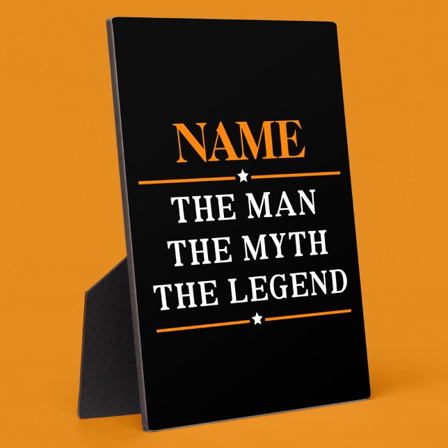 Personalised Name The Man The Myth The Legend Plaque (Creator Uploaded)