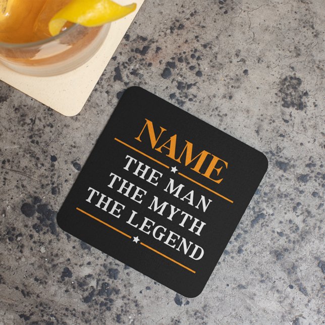 Personalised Name The Man The Myth The Legend Stone Coaster (Creator Uploaded)