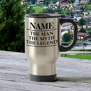 Personalised Name The Man The Myth The Legend Travel Mug