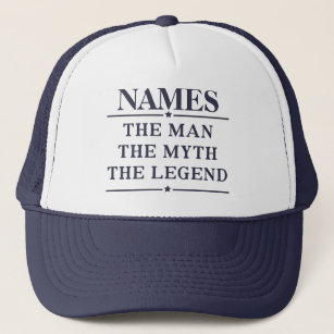 Personalised Name The Man The Myth The Legend Truc Trucker Hat