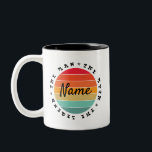 Personalised Name The Man The Myth The Legend   Two-Tone Coffee Mug<br><div class="desc">Personalised Custom Name The Man The Myth The Legend  Husband Father Brother Uncle Dad Gift</div>