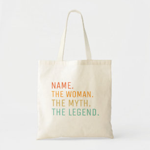 Personalised Name The Woman The Myth The Legend Tote Bag