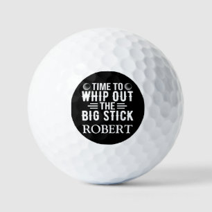 Personalised Name Time To Whip Out The Golf Balls