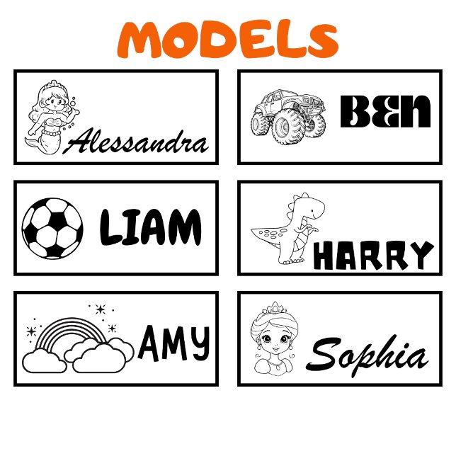 Personalised Name to identify school supplies Self-inking Stamp (Creator Uploaded)