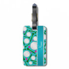 Personalised name turquoise golf balls tees hearts