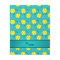 Personalised name turquoise softball pattern