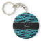 Personalised name turquoise zebra stripes
