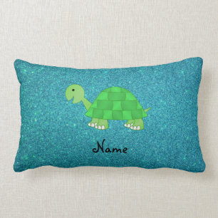 Personalised name turtle lumbar cushion