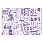Personalised Name Typography Purple Word Cloud