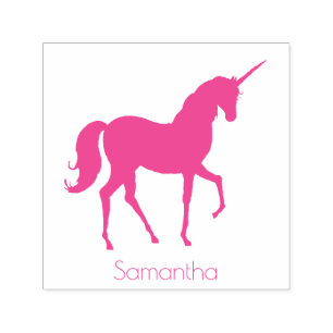 Personalised Name Unicorn Self-inking Stamp