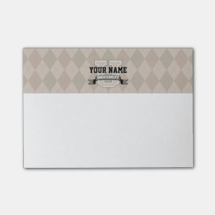 Personalised Name University Cool Funny College Post-it Notes