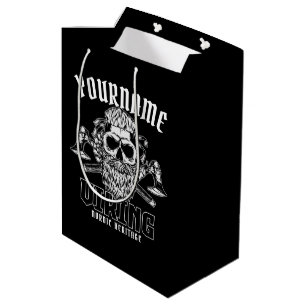 Personalised NAME Viking Nordic Warrior Heritage Medium Gift Bag