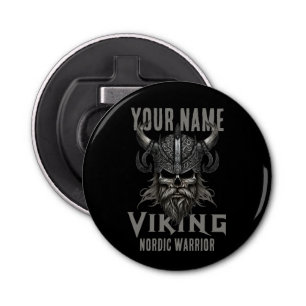 Personalised NAME Viking Warrior Heritage  Bottle Opener