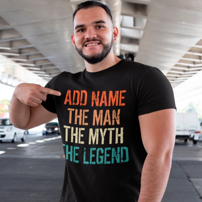 Personalised Name Vintage The Man Myth Legend T-Shirt (Creator Uploaded)